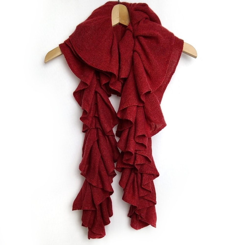 MAGASCHONI Pleated Cashmere Scarf - Picture 1 of 4